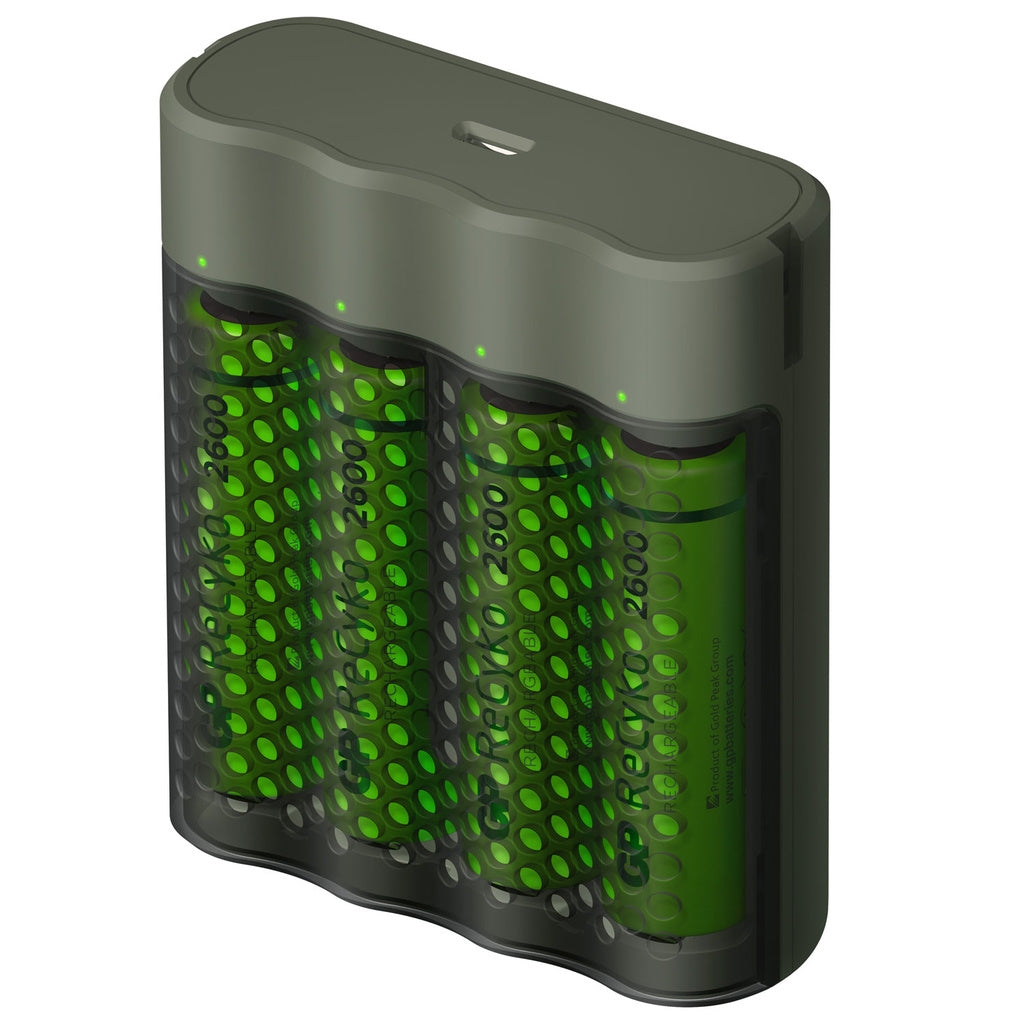 Battery charger (4h) incl. 4 GP AA 2600mAh