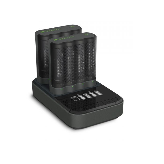 Battery charger (4h) incl. 8 GP AA 2000mAh PRO NiMH