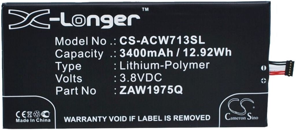 Battery for Acer A1-713 etc