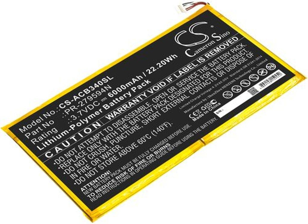 Battery for Acer Iconia One 10 B3-A40 etc