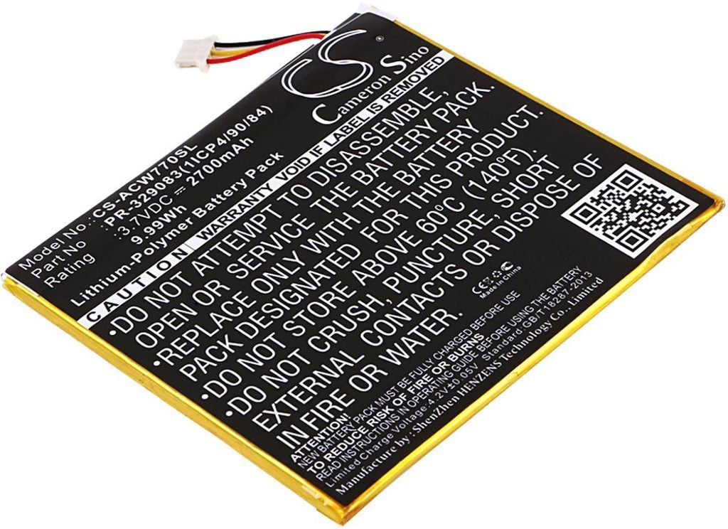 Battery for Acer Iconia One 7 B1-770 etc