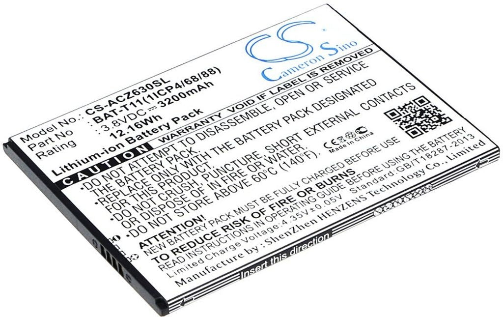 Battery for Acer Liquid Z630 etc