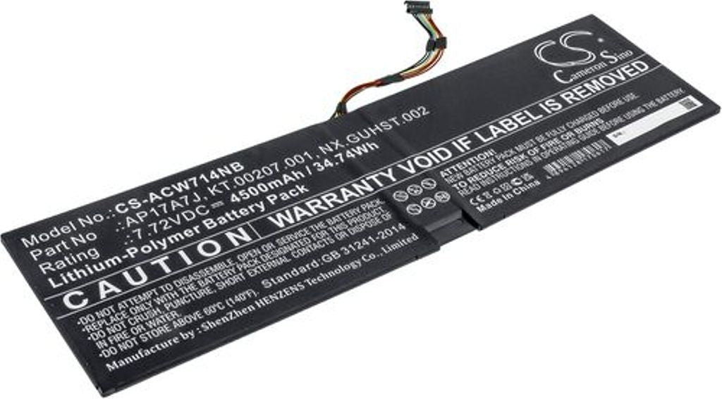 Battery for Acer Swift 7 SF714-51T-M1F6 etc