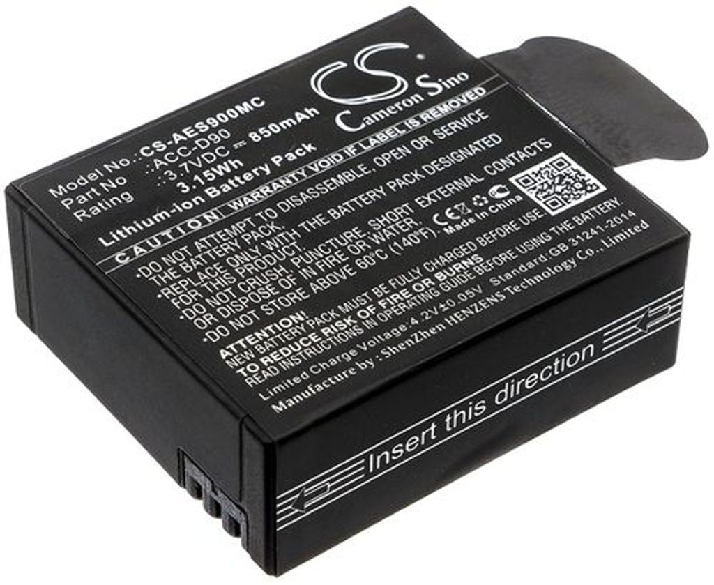 Battery for Aee D90 etc