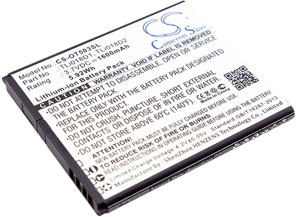 Battery for Alcatel One Touch Pop D5 etc