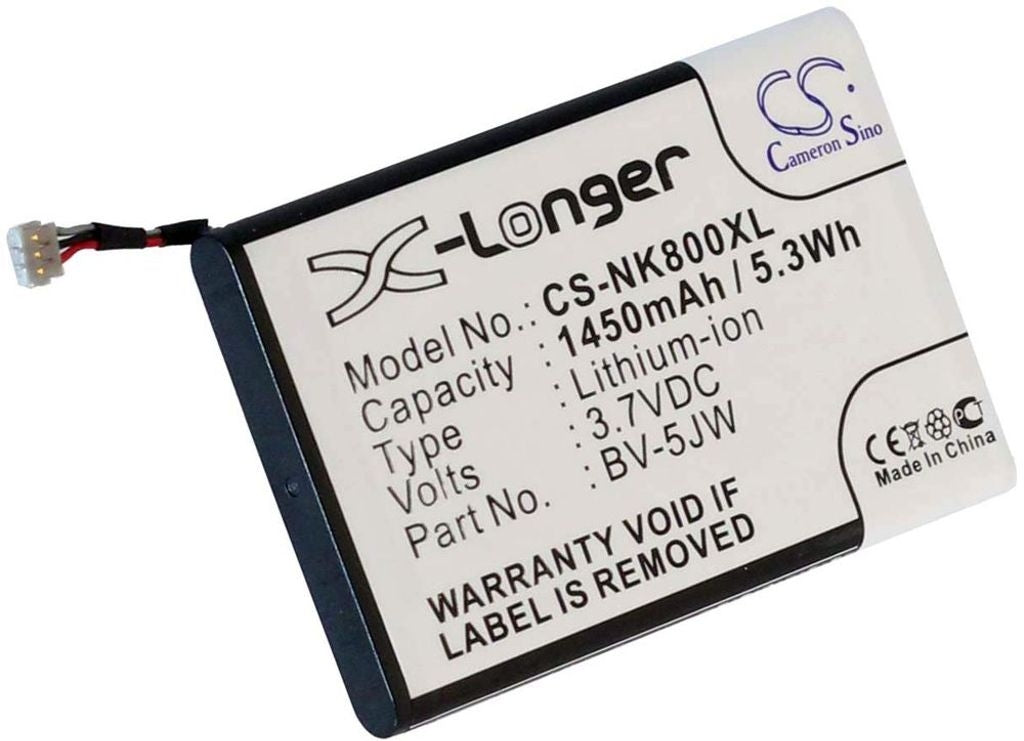 Battery for BV-5JW replacement battery