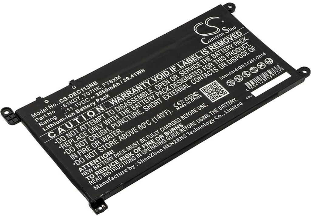 Battery for Dell Chromebook 11 3180 etc
