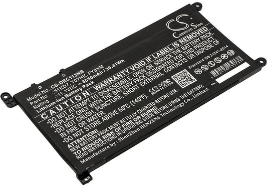 Battery for Dell Chromebook 11 3180 etc