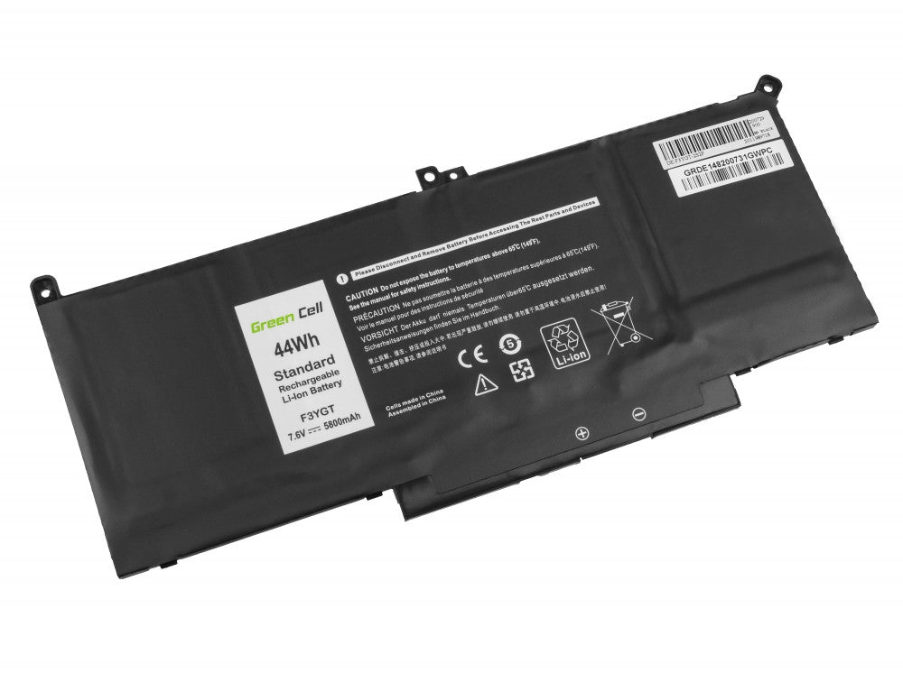Battery for Dell Latitude 7280 etc. 5800mAh, 7.6V