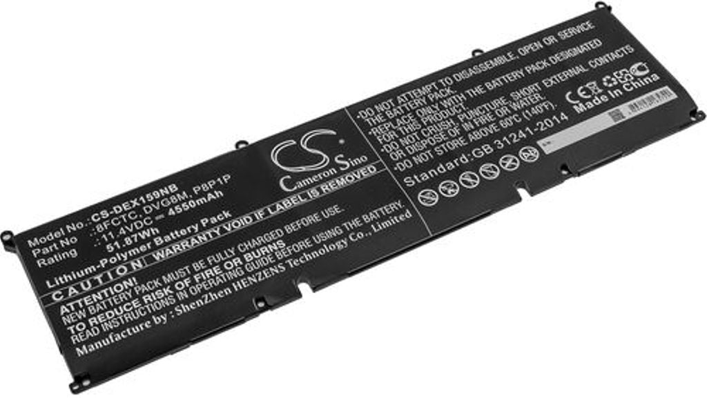 Battery for Dell XPS 15 9500 etc