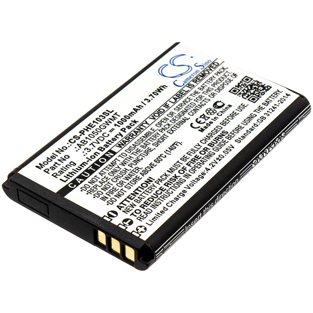 Battery for Doro PhoneEasy 1362 etc