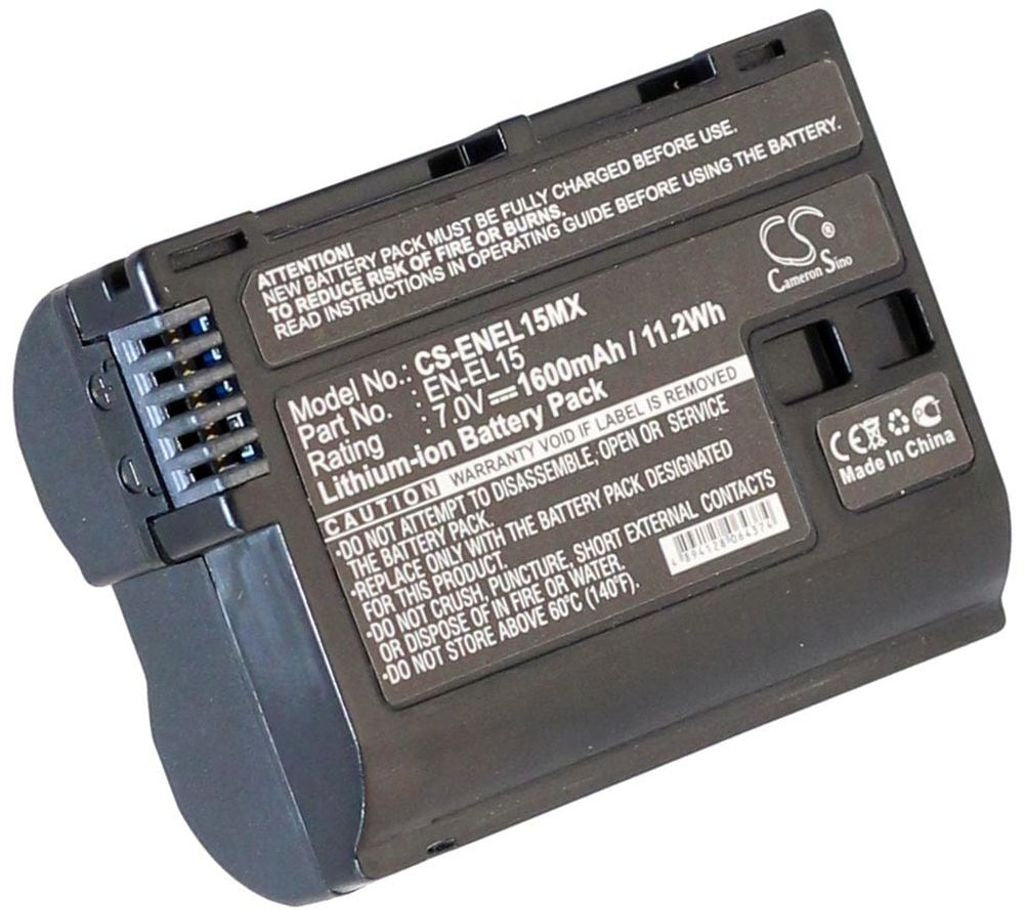 Battery for EN-EL15 replacement battery