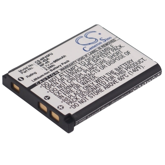 Battery for Fujifilm NP-45 etc