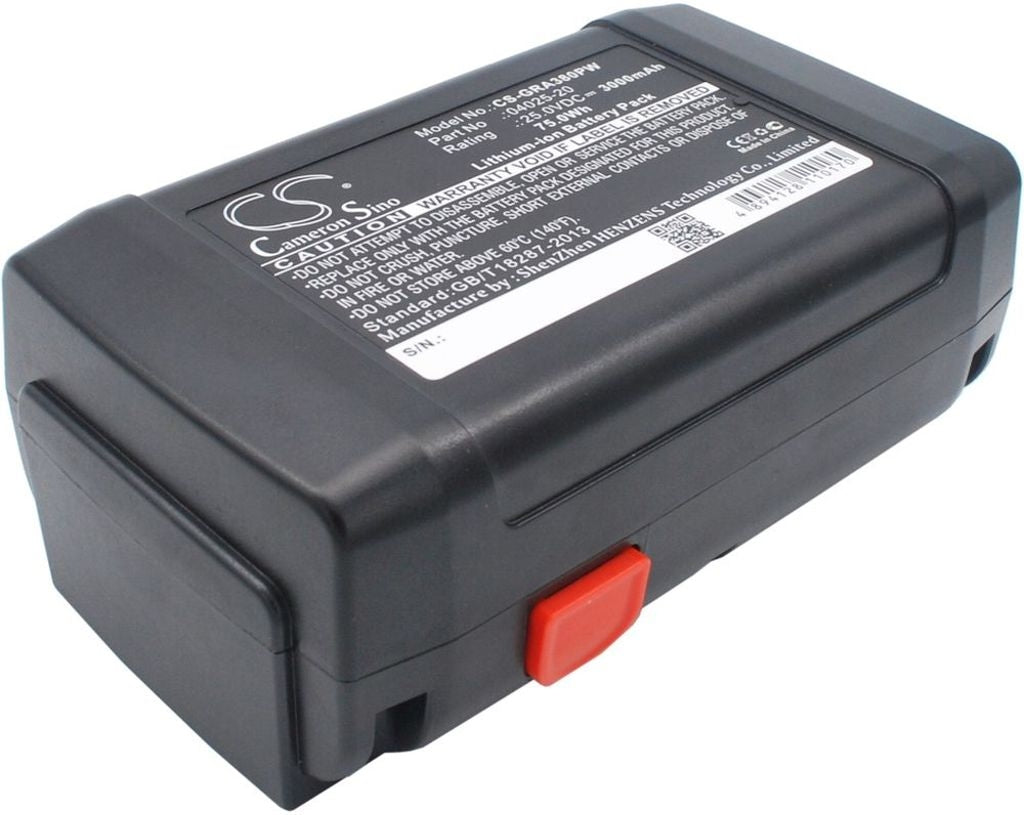 Battery for Gardena Accu-Spindelmaher 380 Li etc