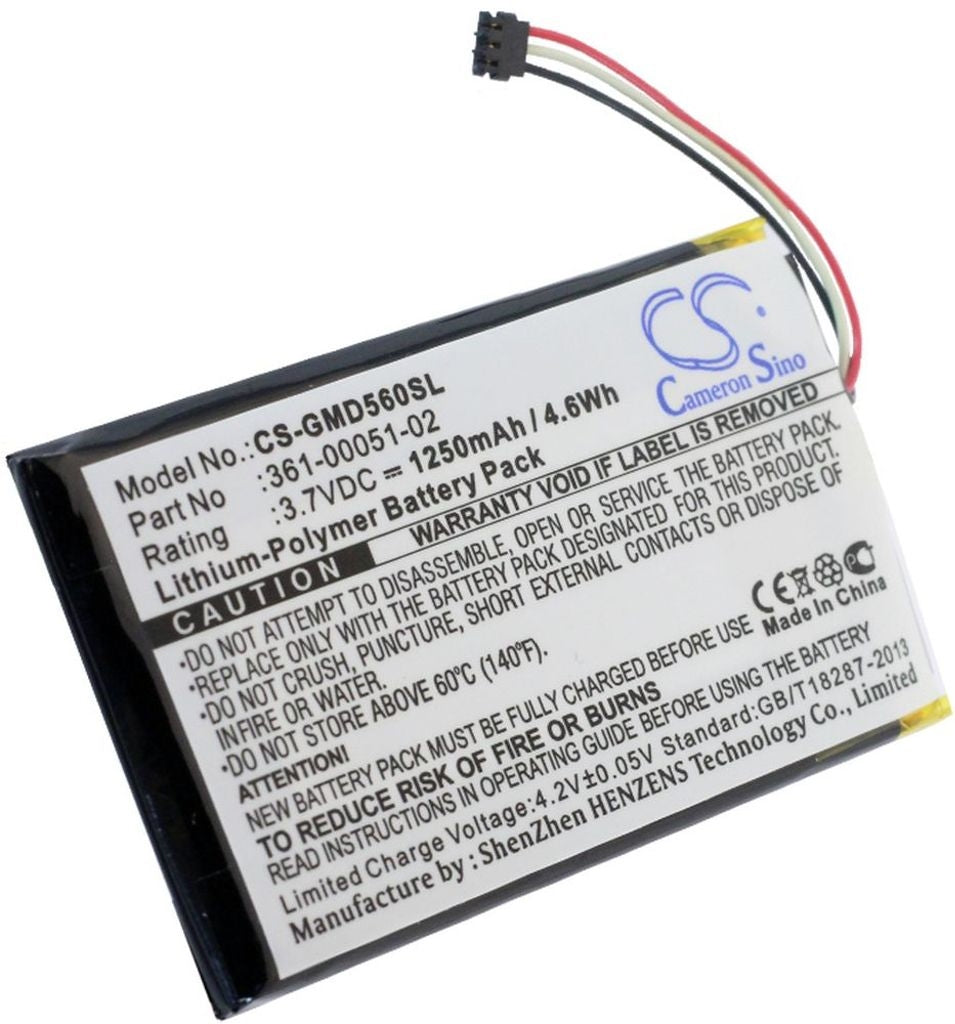 Battery for Garmin Dezl 560LMT etc