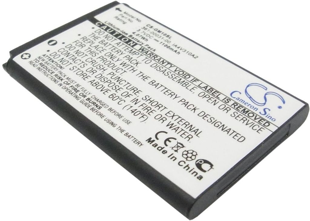 Battery for Garmin GPS Mobile 10 etc
