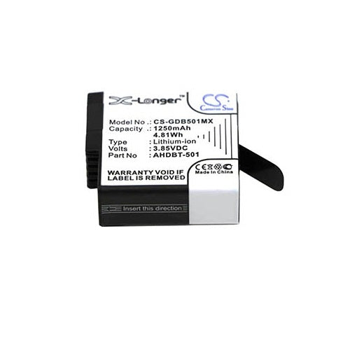 Battery for Gopro ASST1 etc