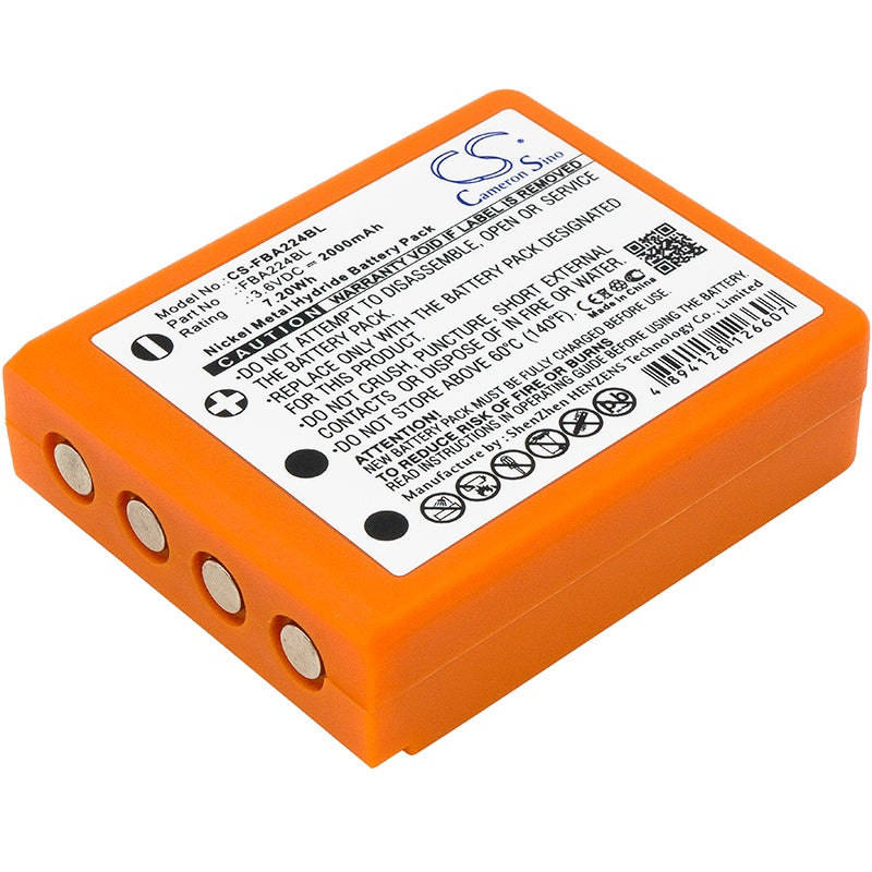 Battery for HBC BA223000, Radiomatic Quadrix etc. 2000mAh, 3.6V