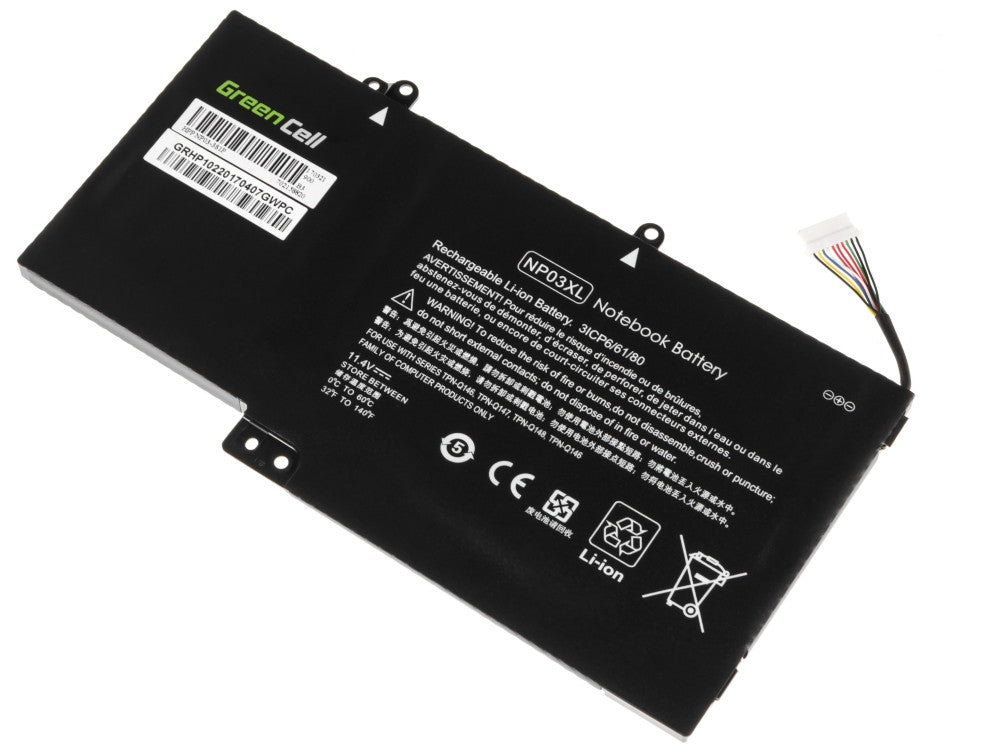 Battery for HP Pavilion x360 13-A 13-B etc., 11.4V 3400mAh