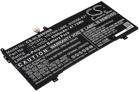 Battery for HP Specter x360 13 Convertible etc