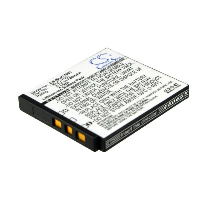 Battery for Kodak KLIC-7001 etc