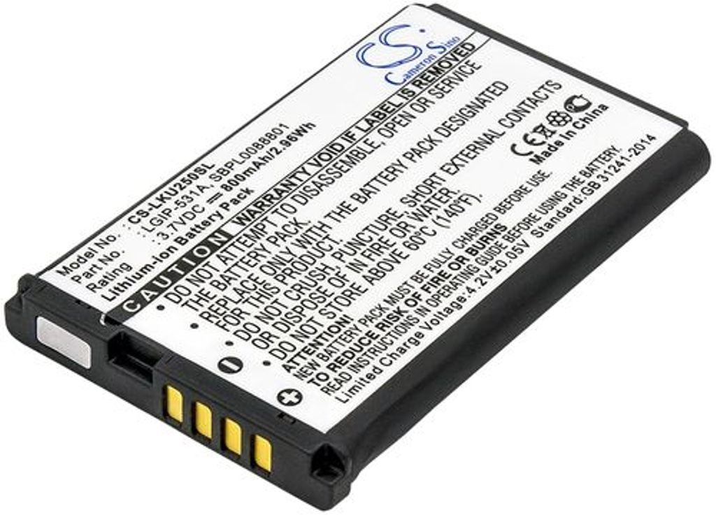 Battery for LG A100 Amigo etc