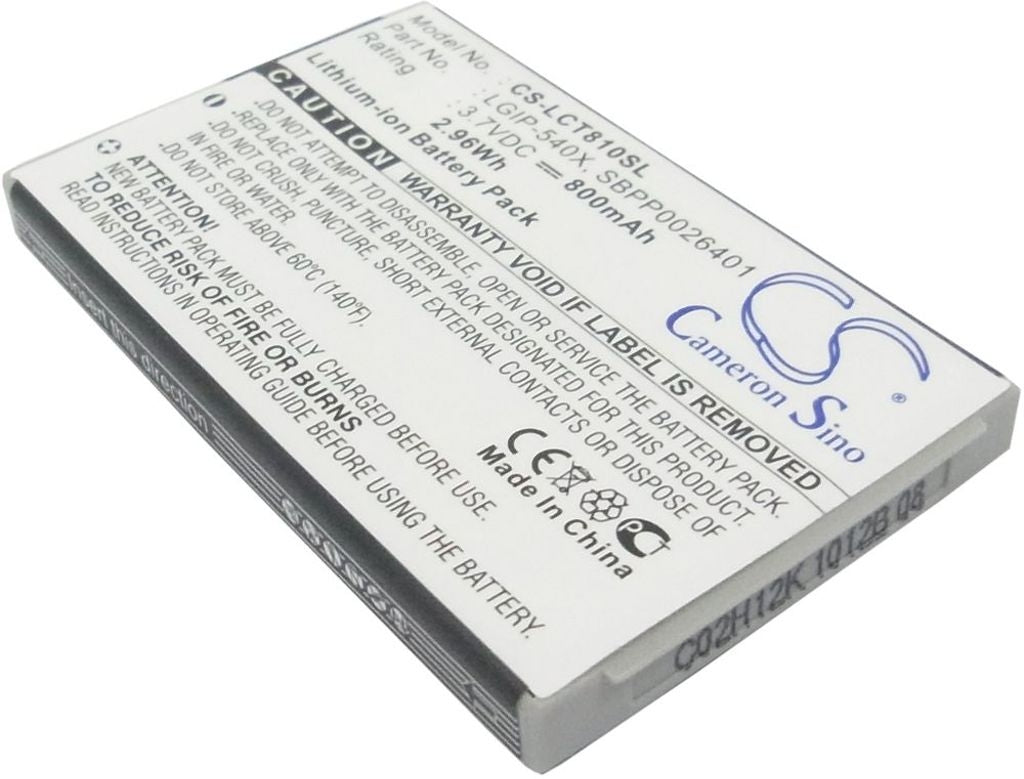 Battery for LG CT810 etc
