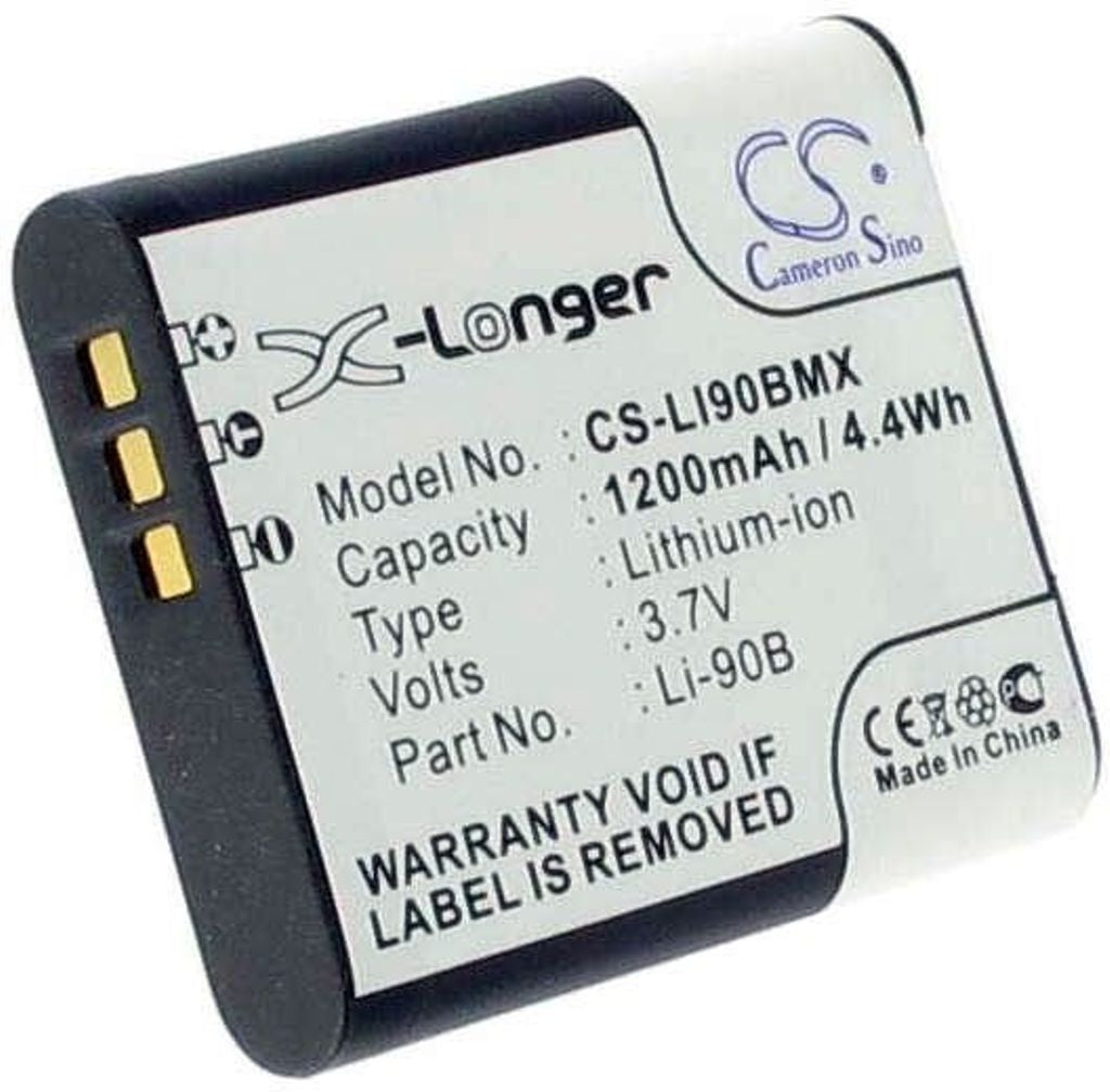 Battery for LI-90B replacement battery