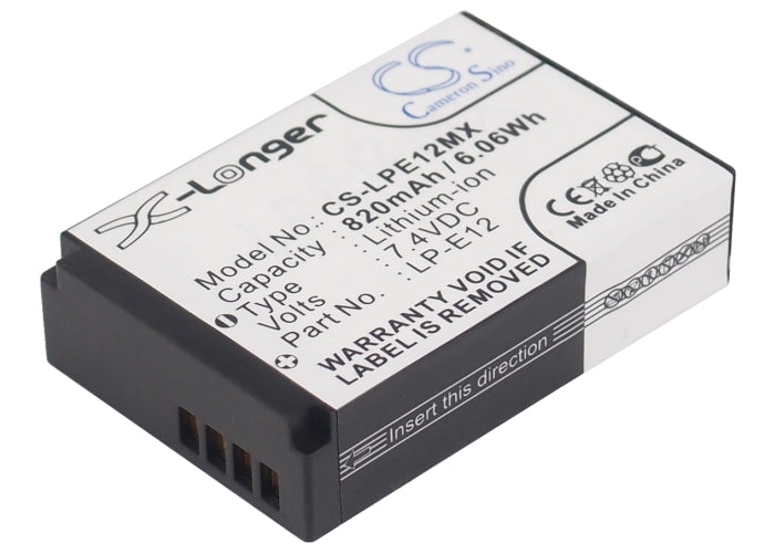 Battery for LP-E12 replacement battery