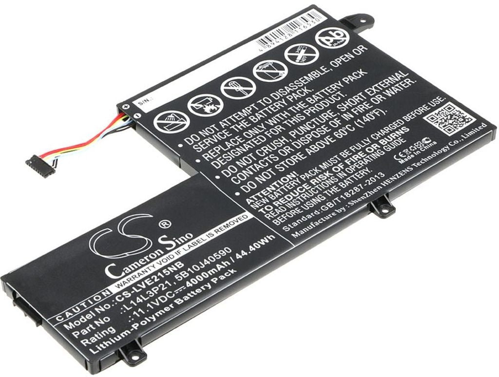 Battery for Lenovo Edge 2 (2-1580) etc