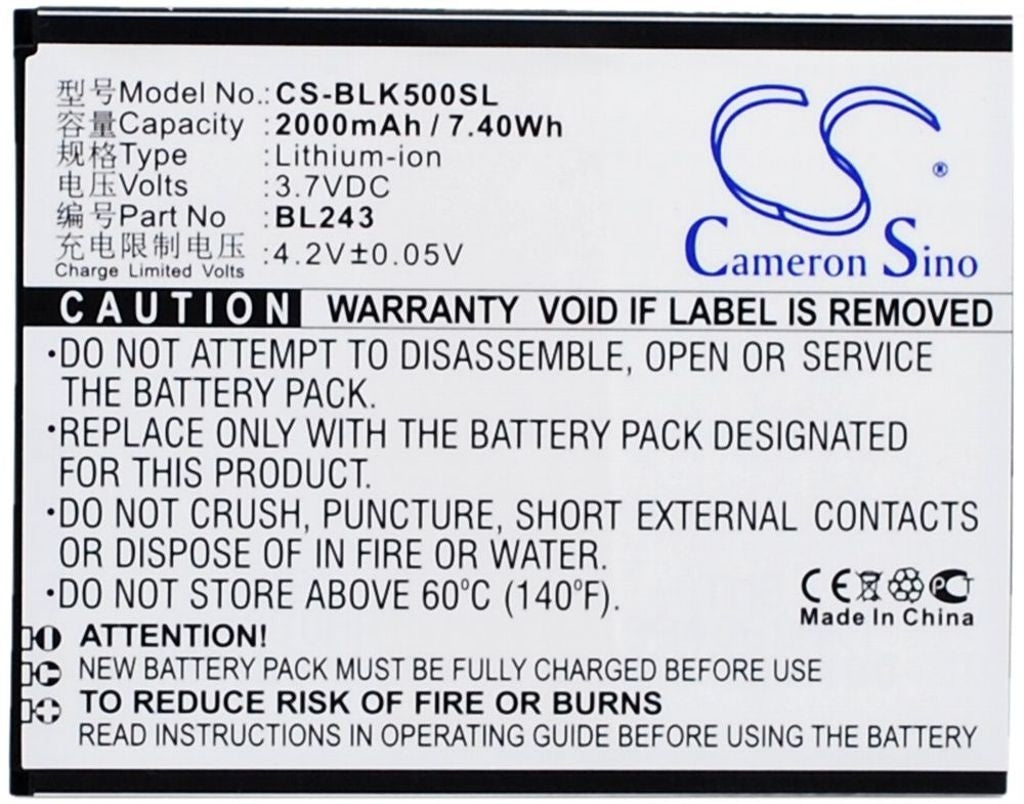 Battery for Lenovo K3 Note etc