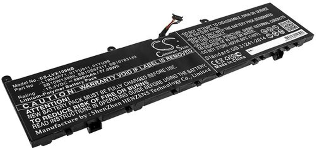 Battery for Lenovo ThinkPad P1 2019 20QTA00PCD etc