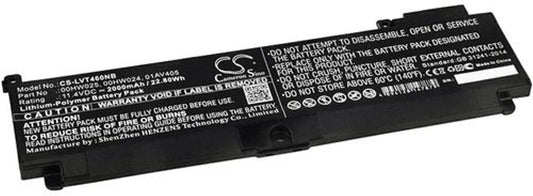 Battery for Lenovo ThinkPad T470s etc