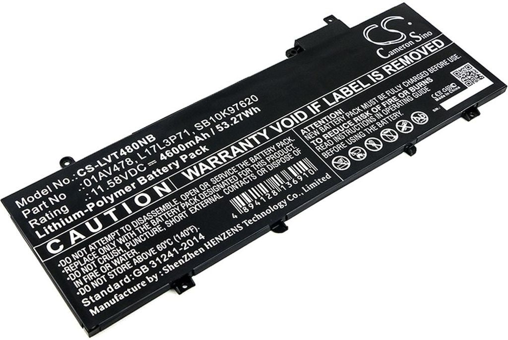 Battery for Lenovo ThinkPad T480s etc