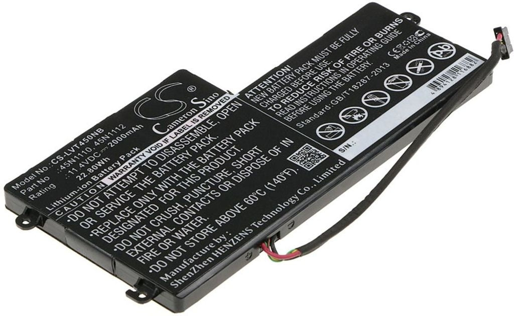 Battery for Lenovo Thinkpad K2450 etc
