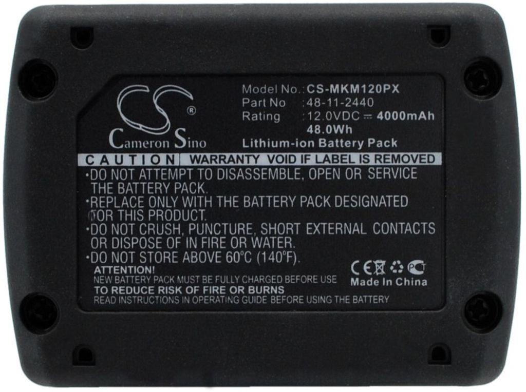 Battery for Milwaukee C12 FM etc