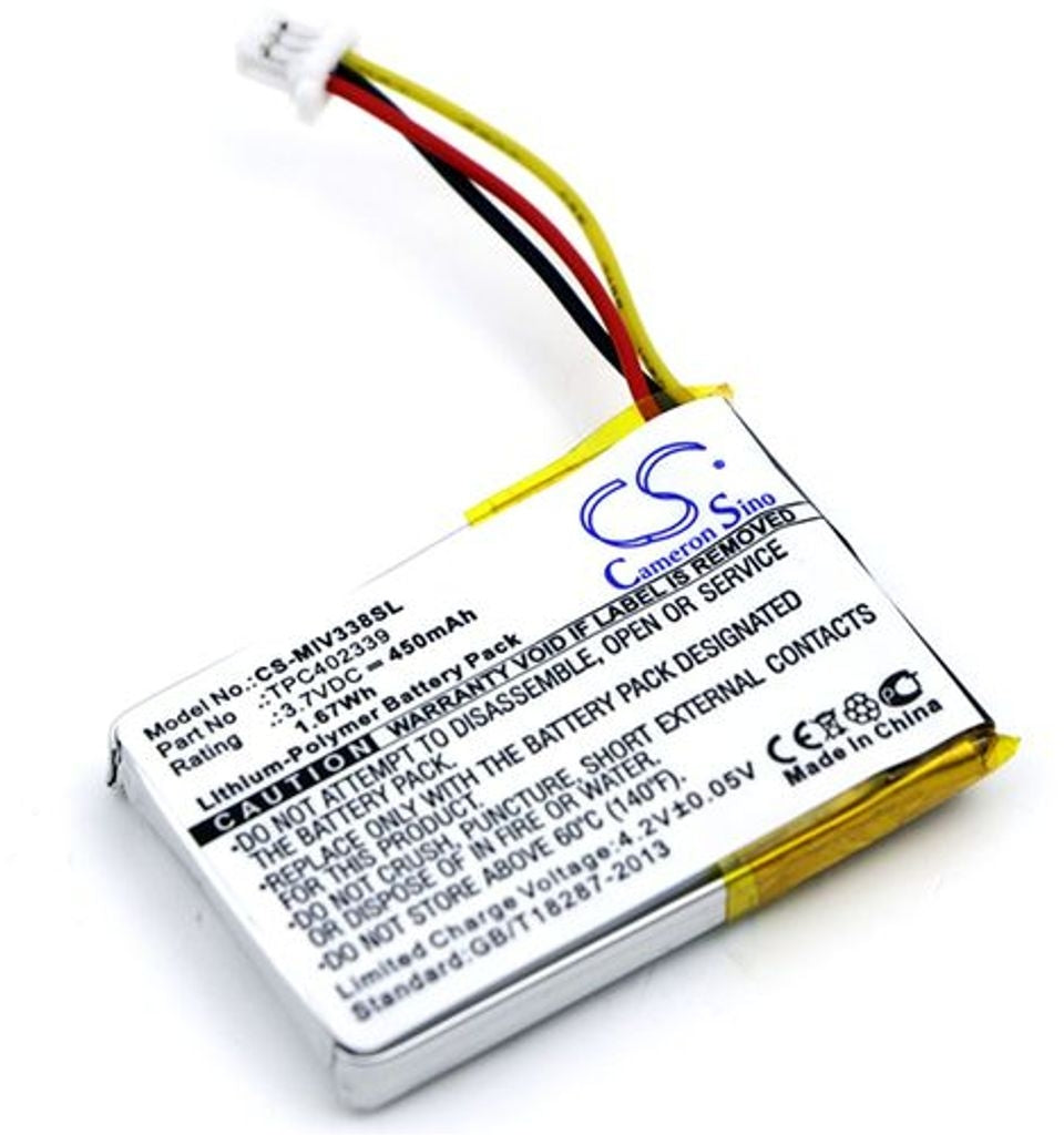Battery for Mio Mivue 338 etc