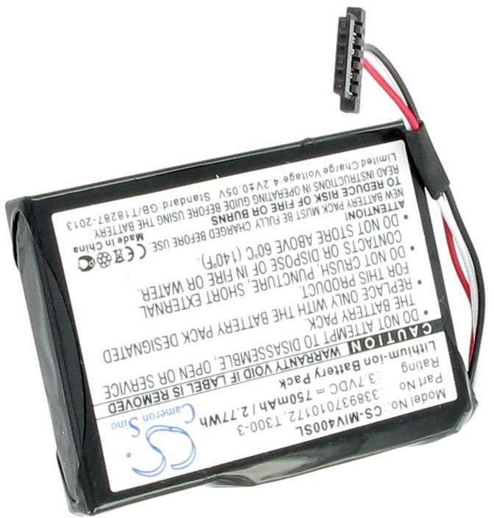 Battery for Mitac Mio Moov 400 mfl