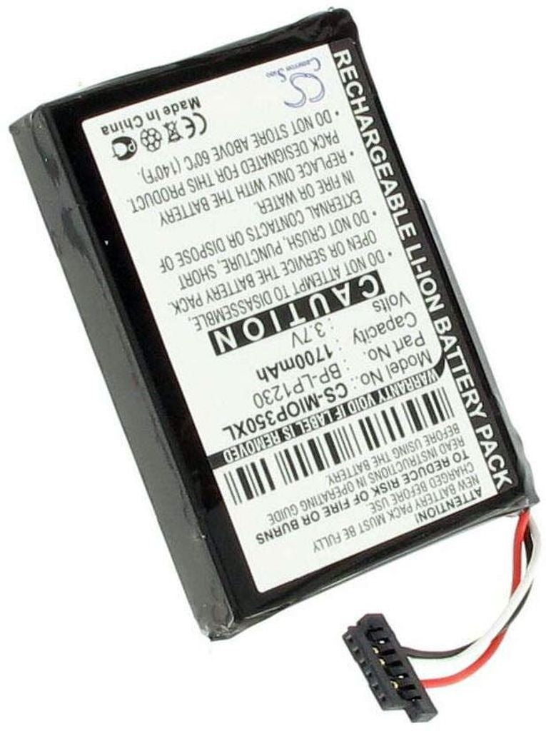 Battery for Mitac Mio P350 etc