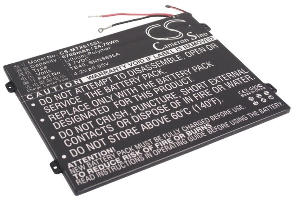 Battery for Motorola Droid XYBoard 10.1 etc