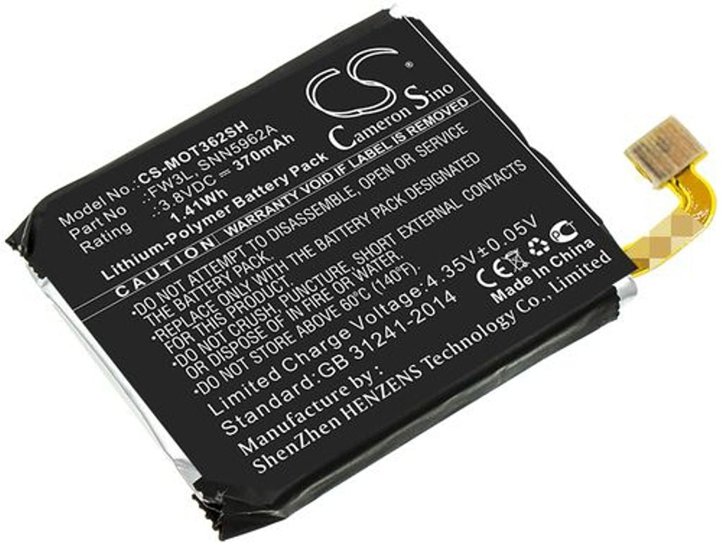 Battery for Motorola Moto 360 2nd 2015 etc