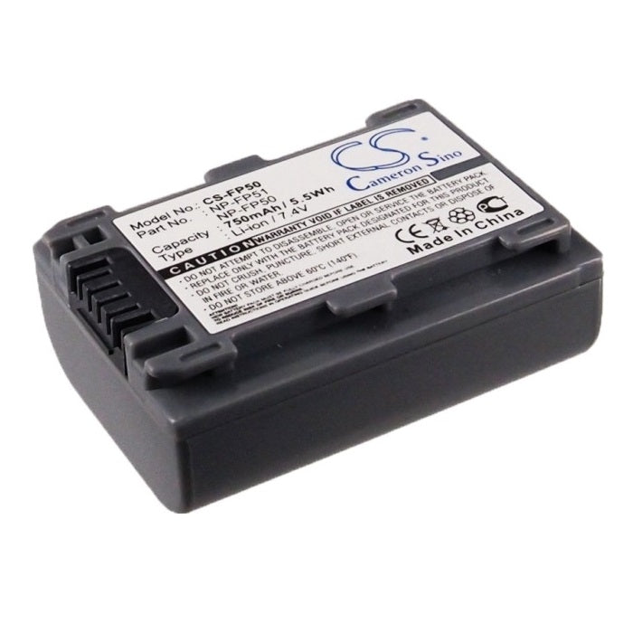 Battery for NP-FP70 replacement battery