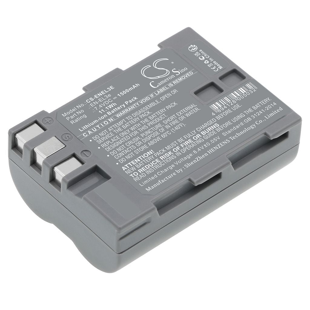 Battery for Nikon D-SLR D50 D70 D80 D90 D100 D200, 7.4V 1500mAh