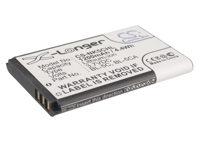 Battery for Nokia BL-5C, Asha 230 etc. 1200mAh, 3.7V