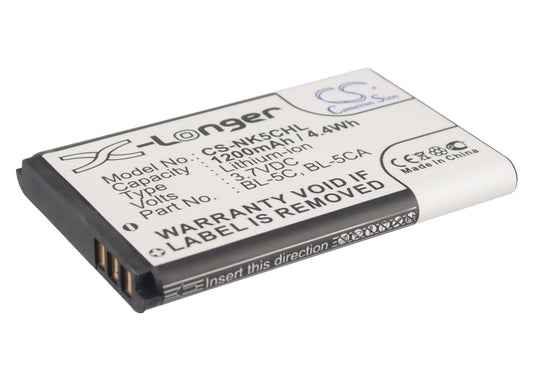 Battery for Nokia BL-5C, Asha 230 etc. 1200mAh, 3.7V
