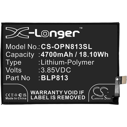 Battery for OnePlus Nord N100, 4700mAh, 3.85V
