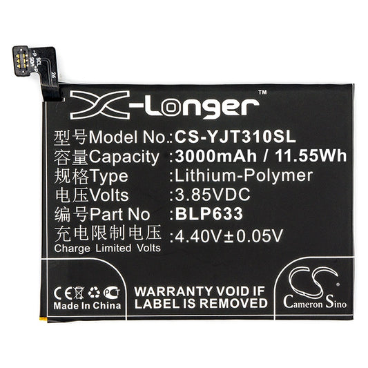 Battery for Oneplus 3T etc