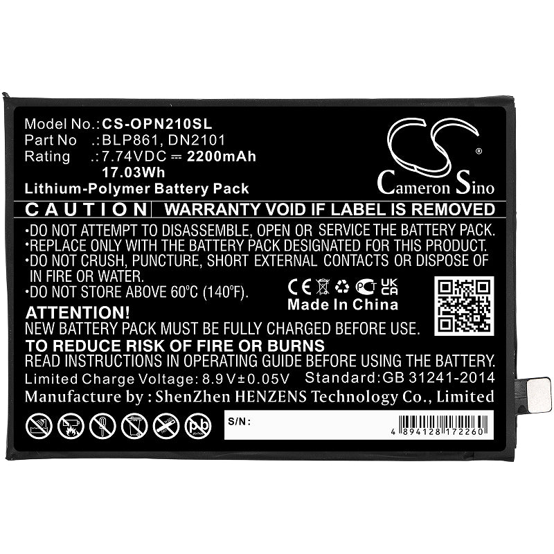 Battery for Oneplus Nord CE 5G etc