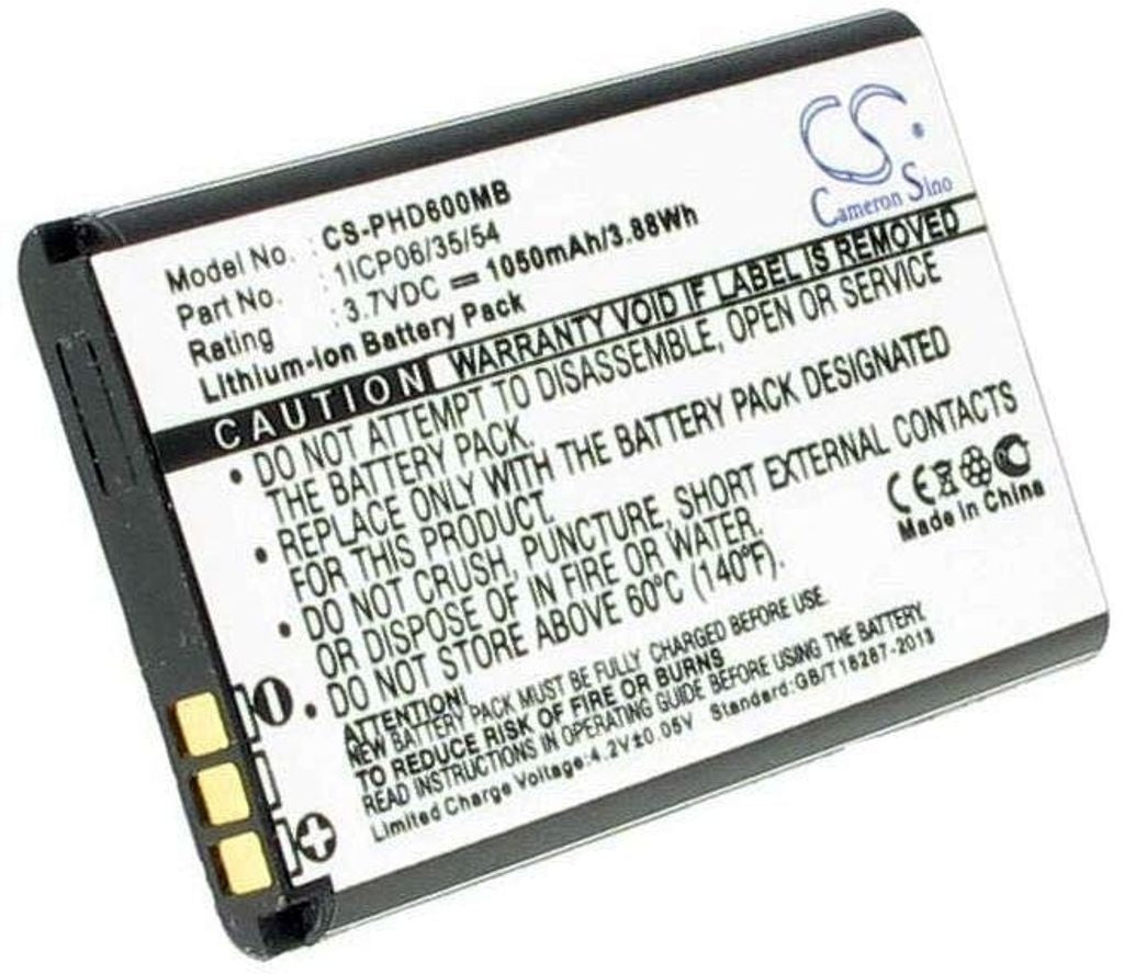 Battery for Philips Avent SCD600 etc