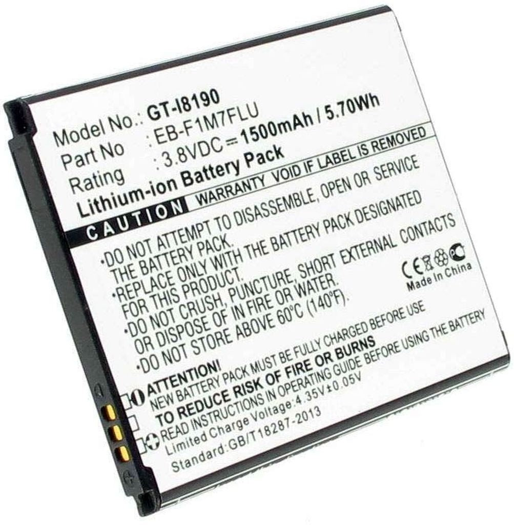 Battery for Samsung Galaxy S 3 Mini etc. 1500 mAh replacement battery